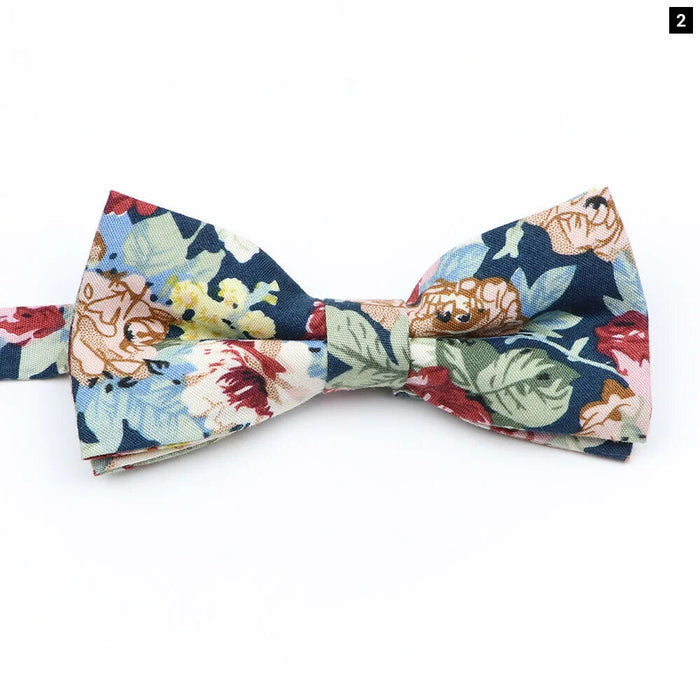 Colourful Floral Bow Ties Fashionable And Fun For Kids