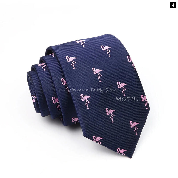 Blue Dragonfly Swan Necktie For Weddings And Daily Wear