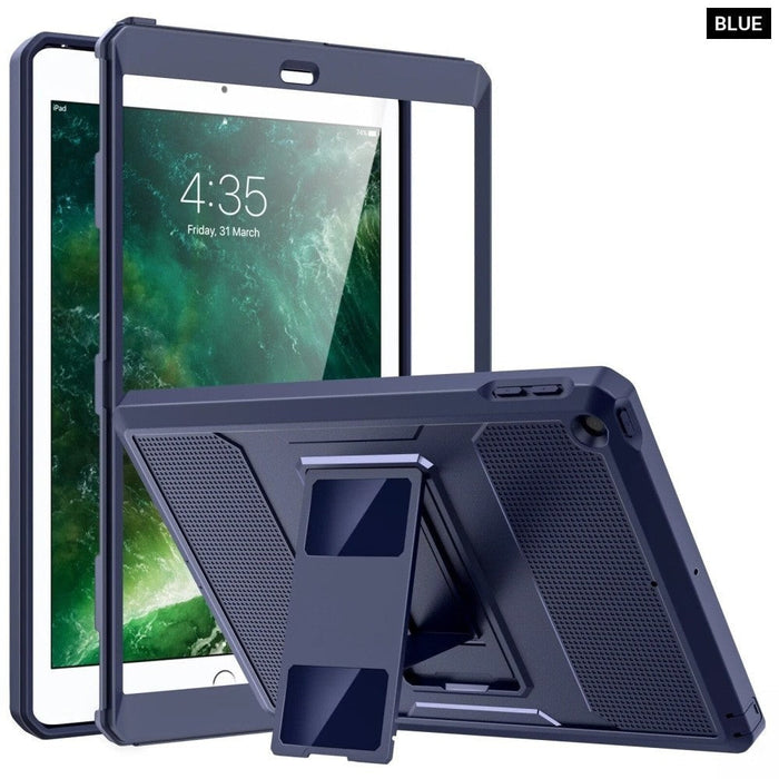 Case For 2018/2017 iPad 9.7 6th/5th Generation - [Heavy Duty] Shockproof Full Body Rugged Hybrid Cover with Built-in Screen