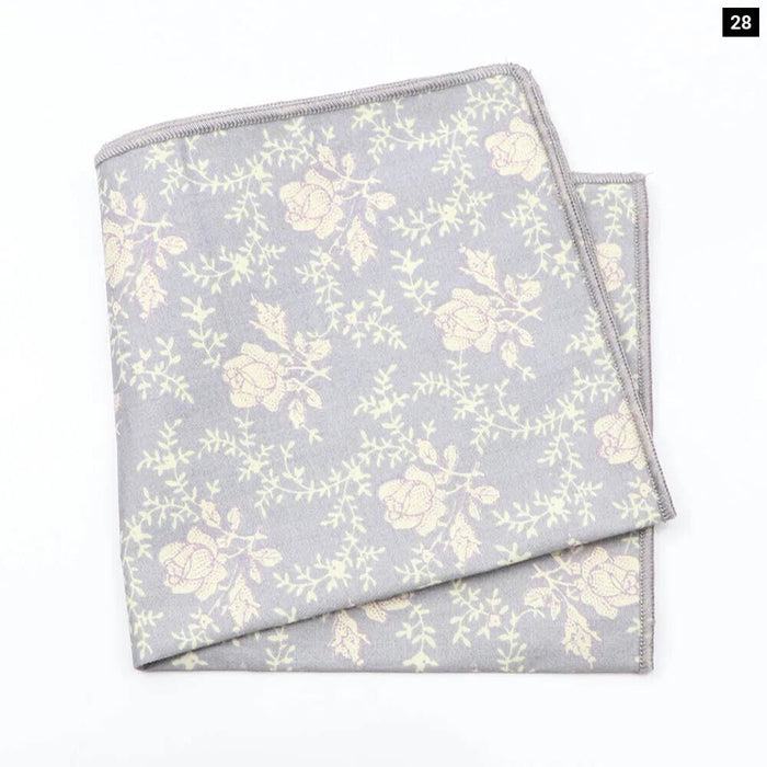 Colourful Floral Cotton Handkerchief For Weddings And Parties