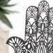 Wooden Hamsa Hand Desk Decor