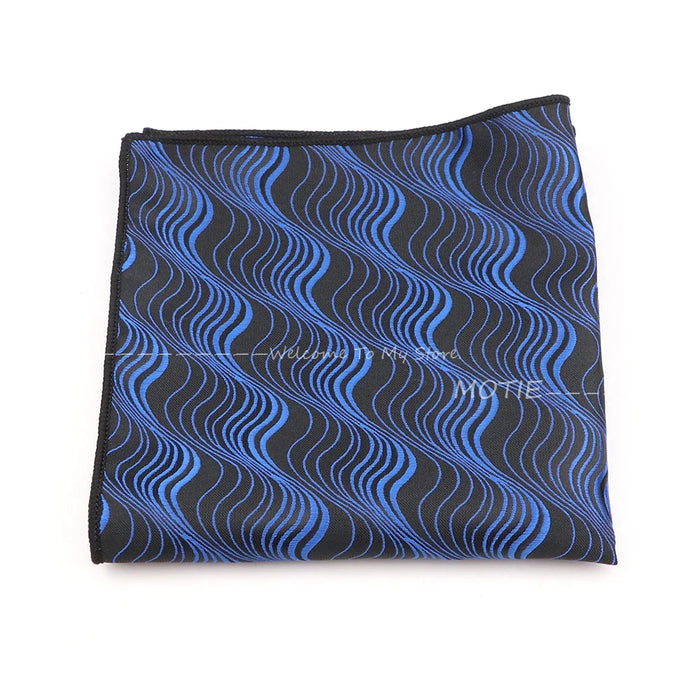 Blue Paisley Pocket Square For Daily Wear And Business Parties