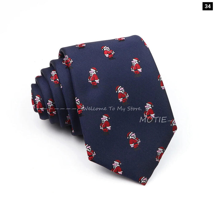 Santa Claus Necktie For Christmas And Halloween Parties