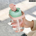 Portable Fitness Water Bottle With Straw