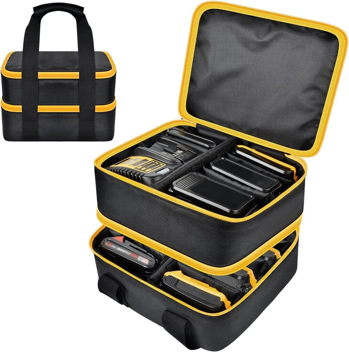 20V/18V/12V Battery Storage Bag For Dewalt/Milwaukee Charger Tool Batteries Carrying Case Box Only