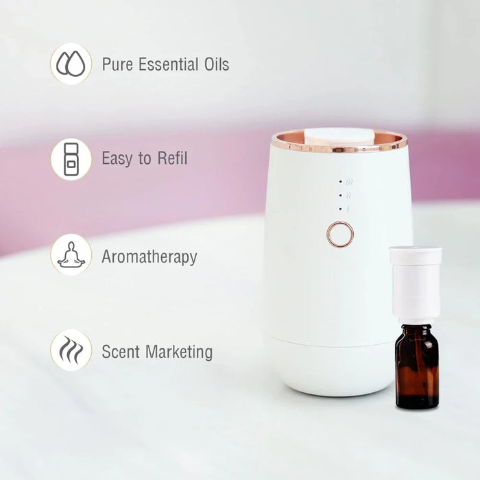 Portable Waterless Aromatherapy Diffuser With Led Lights