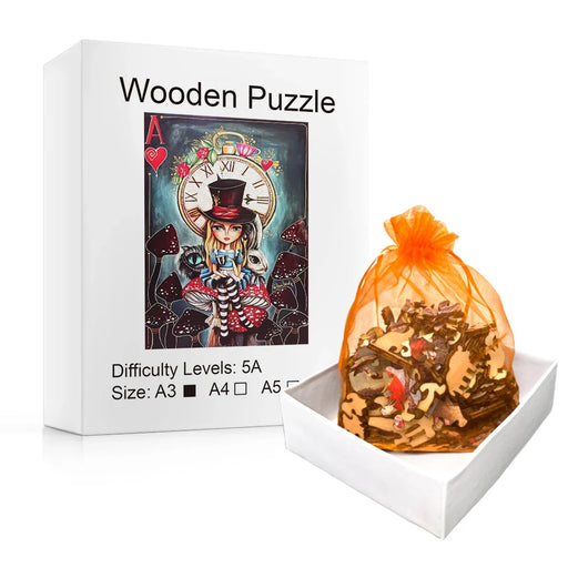 Red Peach Wooden Puzzle