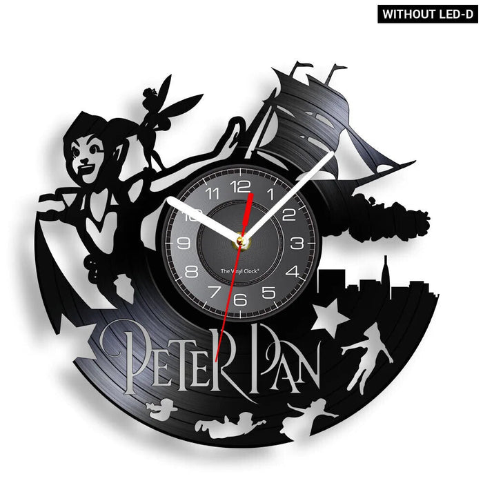 Neverland Vinyl Record Clock