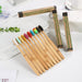 Cross Border Single Bamboo Toothbrush Set Natural Tablet