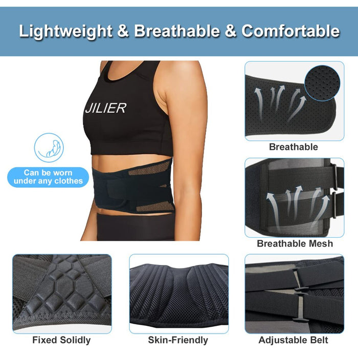 Adjustable Breathable Lightweight Back Belts for Lower Back Pain Relief Herniated Disc