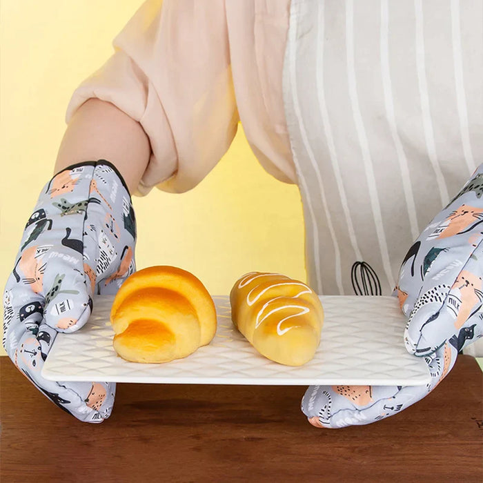 Kitchen Heat Resistant Gloves For Baking And Bbq