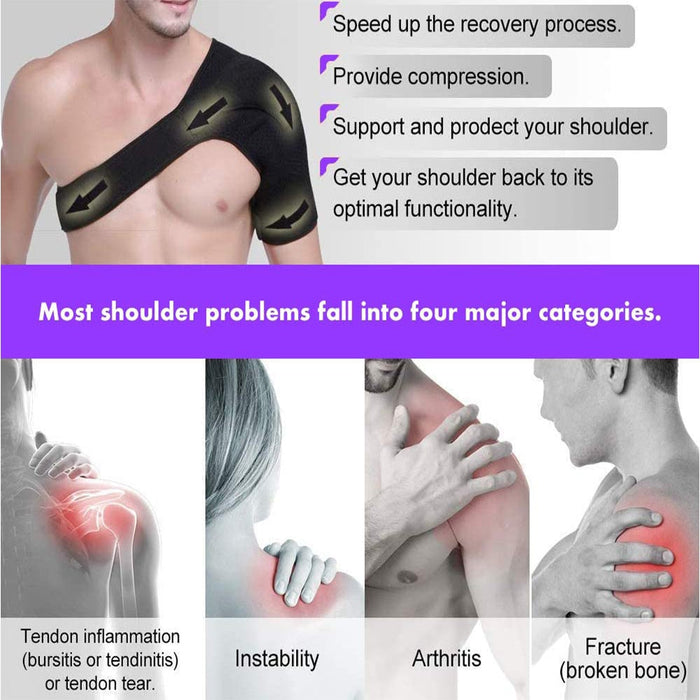 Adjustable Breathable Neoprene Shoulder Stability Brace Strap