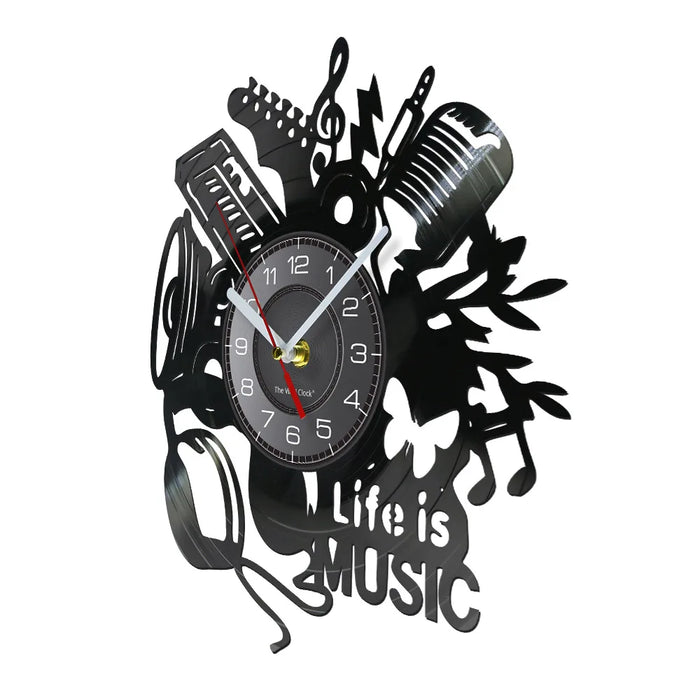 Musical Life Quote Wall Clock