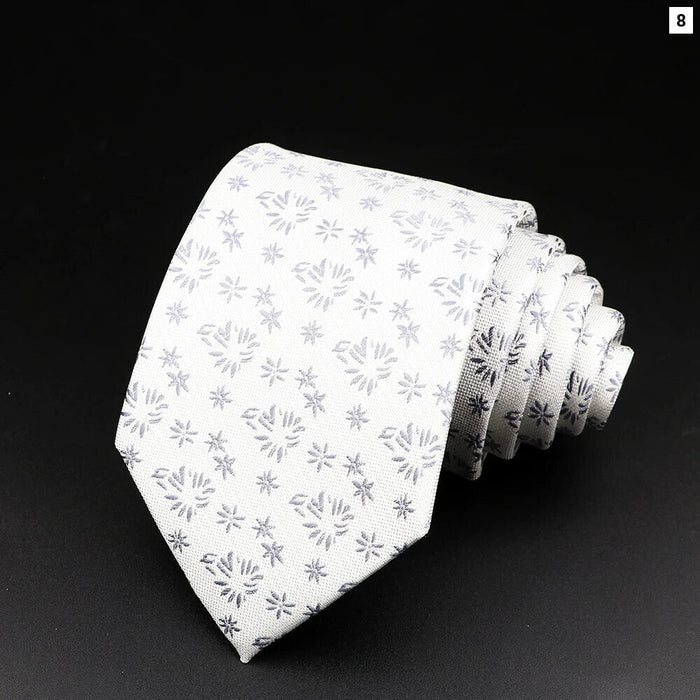 Mens Tie Paisley Floral Striped For Business Weddings And Daily Wear