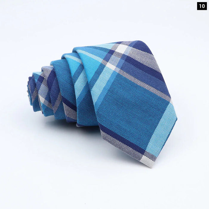 Cotton Plaid Ties For Weddings