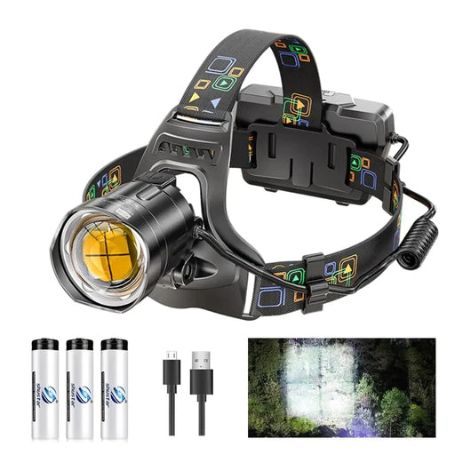 Xhp90 Led Headlamp Waterproof Bright