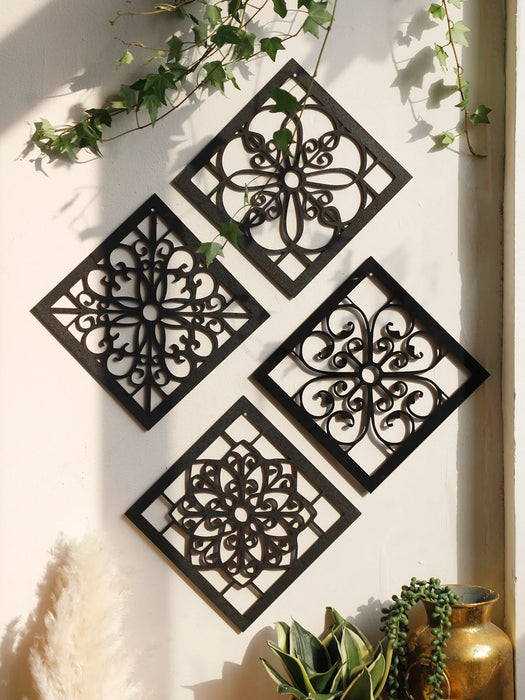 Boho Wooden Wall Decor Set