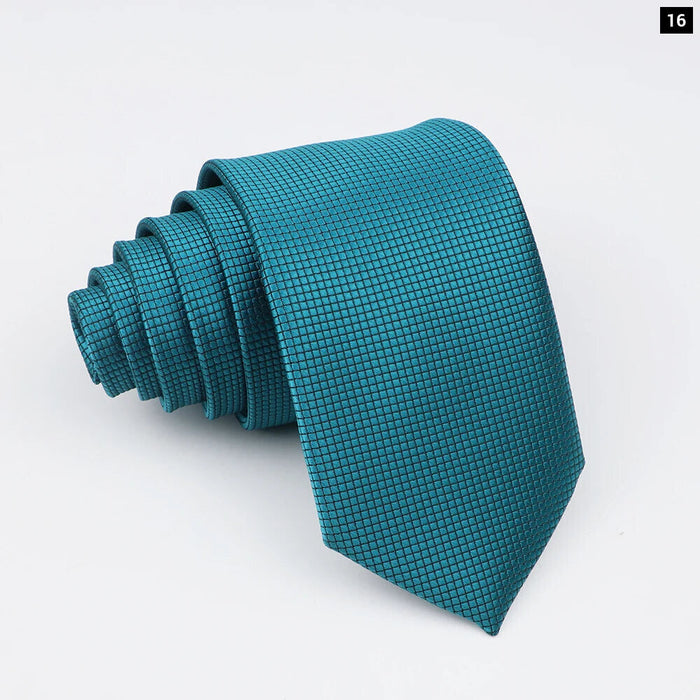 Classic Slimplaid Neck Ties For Men Business And Wedding Essential