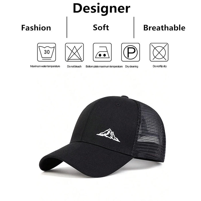 Adjustable Mountain Range Baseball Cap / Hat For Outdoor Sun Protection