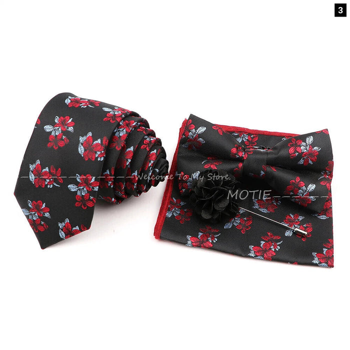 Classic Red Ties Set For Business And Weddings