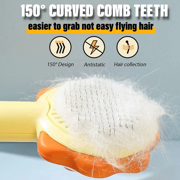 Professional Self Cleaning Pet Grooming Comb