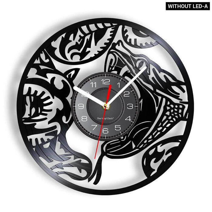 King Cobra Vinyl Record Wall Clock