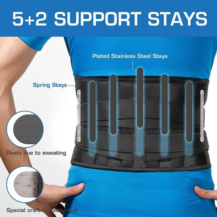 Immediate Pain Relief Waist Lower Back Belt For Herniated Disc Sciatica Scoliosis