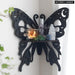 Boho Butterfly Wood Shelf Crystal Holder And Wall Decor