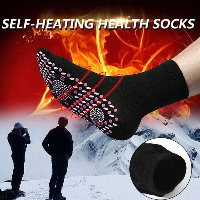 Winter Warm Tourmaline Magnetic Heated Socks Therapy For Yoga