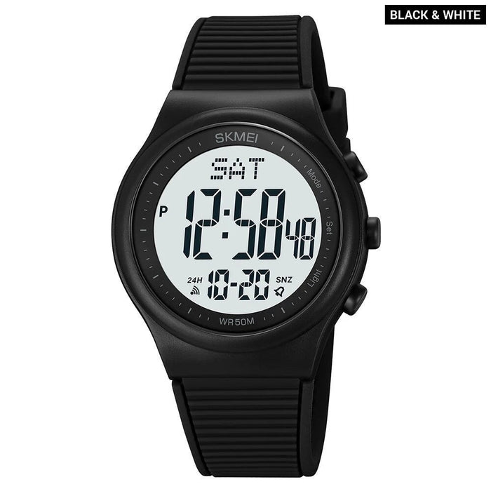 Men's Silicone Analog Date Calendar Display Digital 3ATM 30M Water Resistant Wristwatch