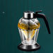 Glass Honey Dispenser With Diamond Shaped Container