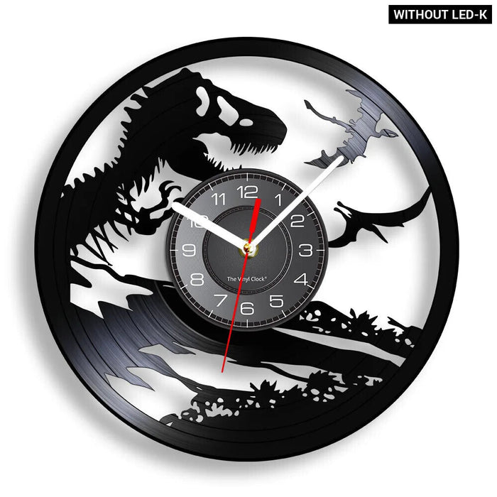 Jurassic T Rex Vinyl Record Wall Clock