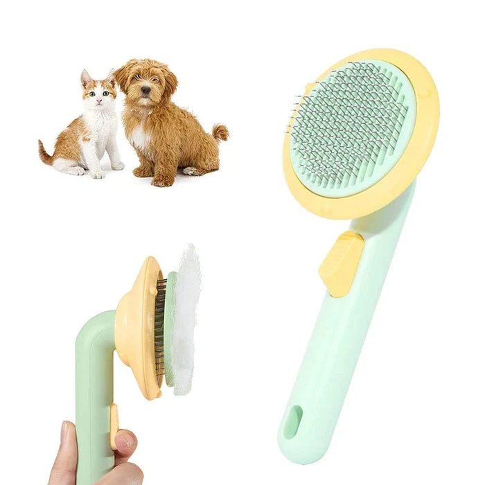 Self Cleaning Slicker Dog Brush Professional Pet Grooming Tool