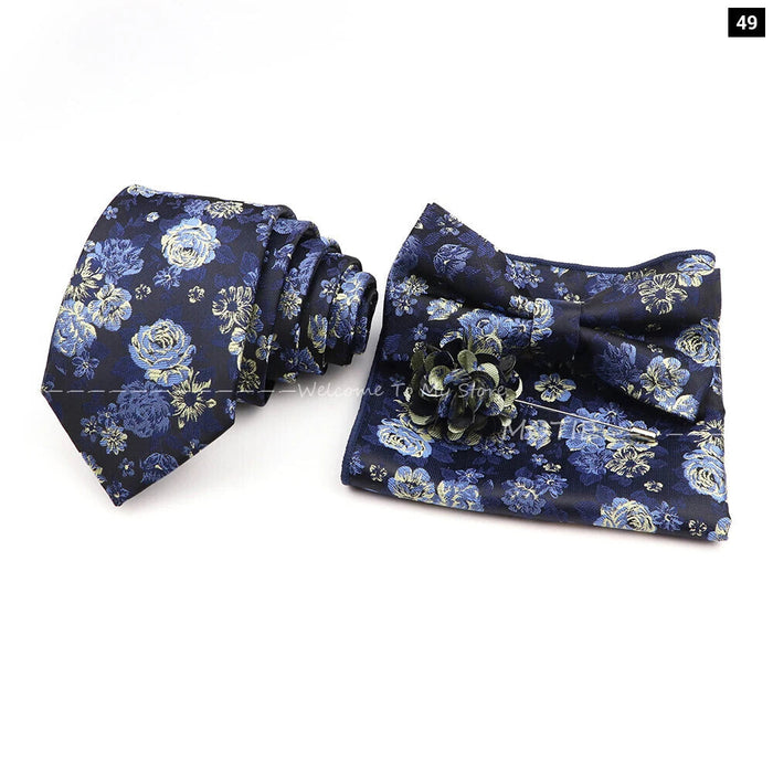 Classic Plant Tie Set For Weddings And Daily Wear