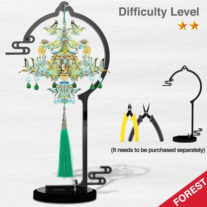 3D Metal Puzzle Forest Tassels Pendant Assembly Model Kits Jigsaw For Adult Toys