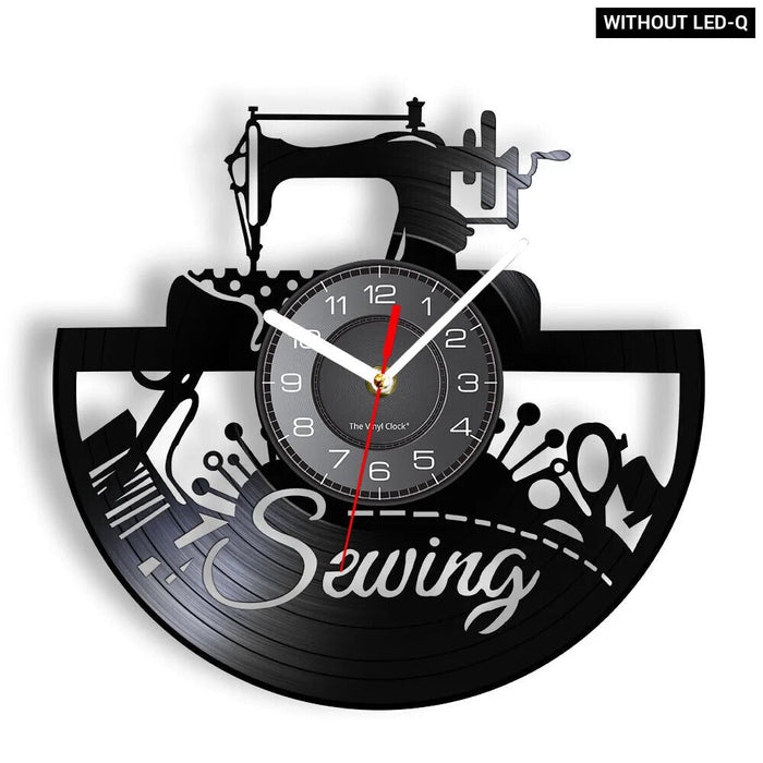 Retro Sewing Machine Wall Clock