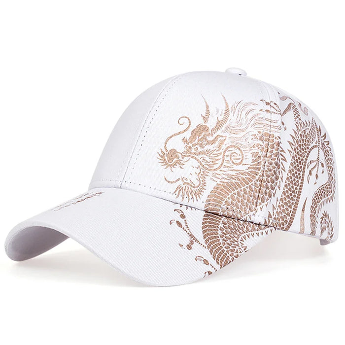 Dragon Print Snapback Cap / Hat For Outdoor Wear