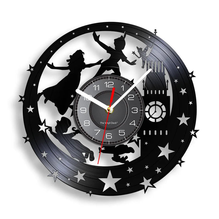 Neverland Vinyl Record Clock