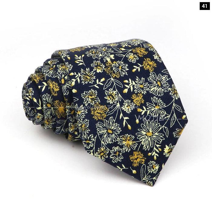 Stunning 42 Colour Floral Tie For Weddings Business And Daily Wear