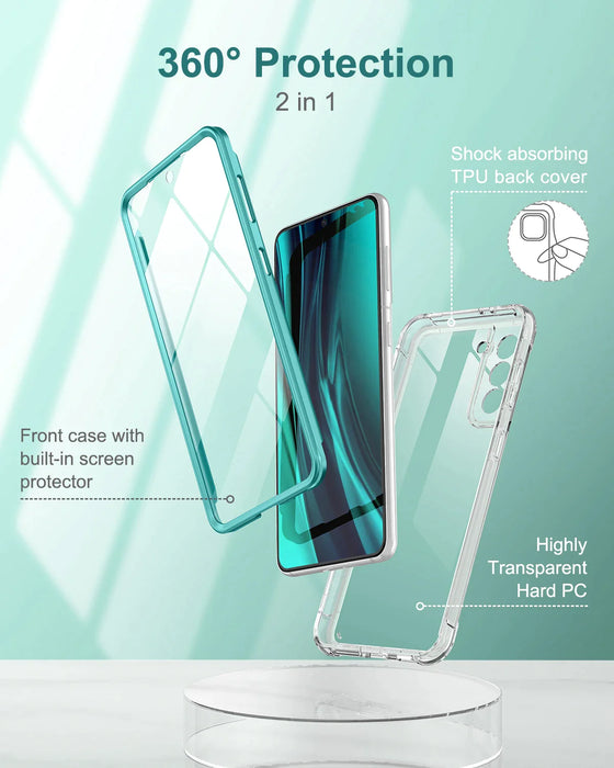 Samsung Galaxy S21 5G Case With Built In Screen Protector Shockproof Full Body Protection