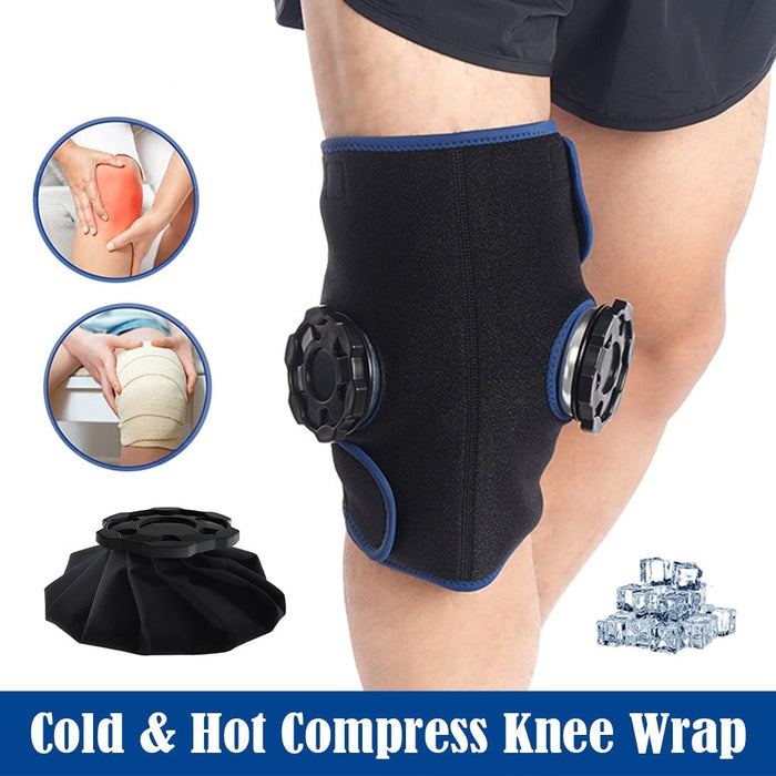 1 Set Reusable Knee Ice Pack Wrap Hot Cold Therapy for Meniscus Tear Injury Recovery