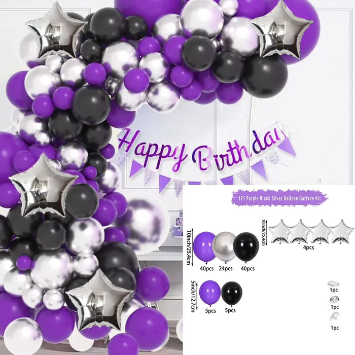 110 Pcs / 108 Pcs / 109 Pcs / 134 Pcs / 121 Pcs Suit Latex Balloons Suitable For Birthday Graduation Season Wedding Arrangement