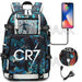 Unisex Cr7 Football Casual Daypack School Bag