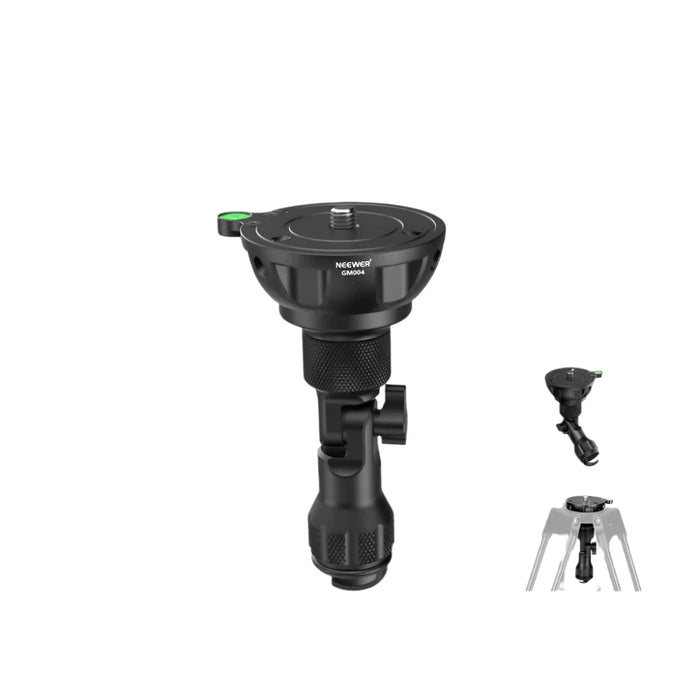 75Mm Half Bowl Base Leveling Adapter With 180° Foldable Handle Tripod/Fluid Head Aluminum Tripod Leveler