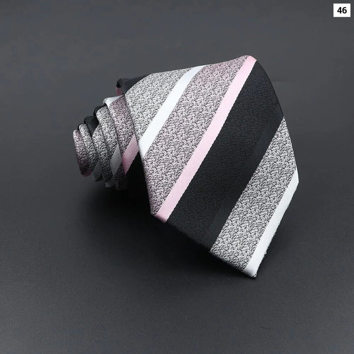 Classic Jacquard Plaid Tie For Business Weddings And Daily Wear