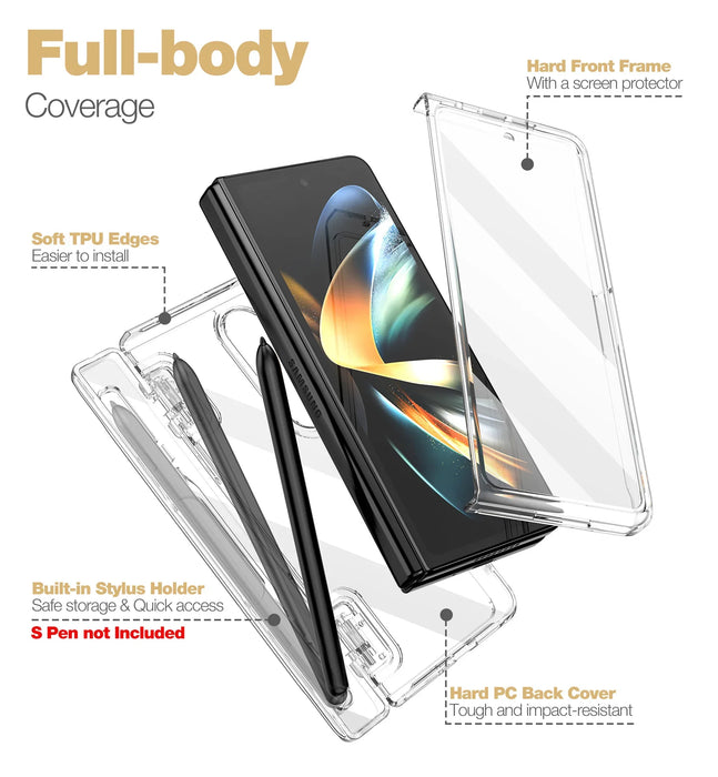 Clear Case With Full Body Bumper And Built In Screen