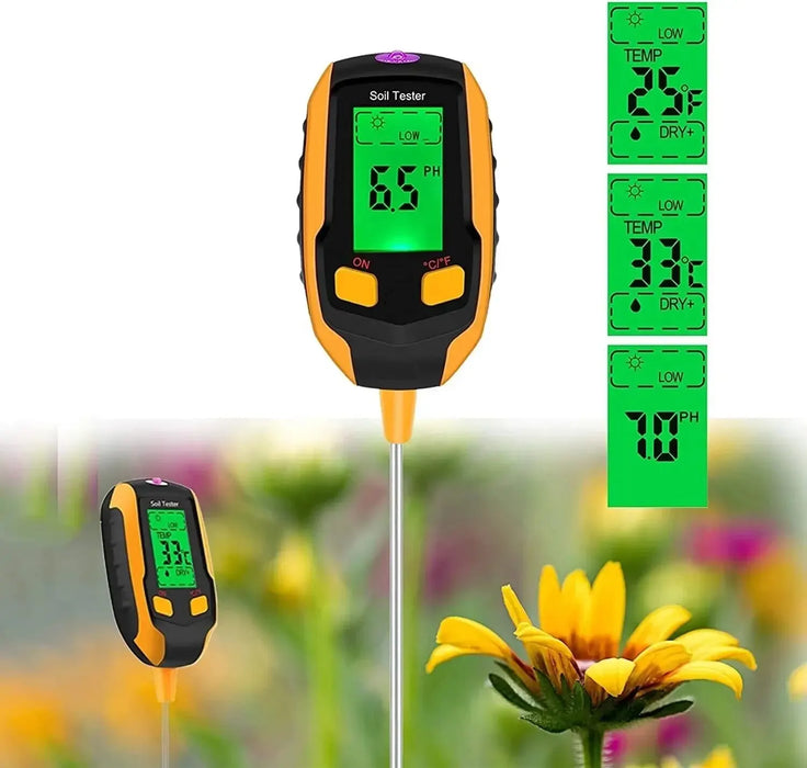 4 In 1 Digital Soil Moisture Meter For Plants