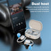 Waterproof Tws Bluetooth Earbuds With Mic