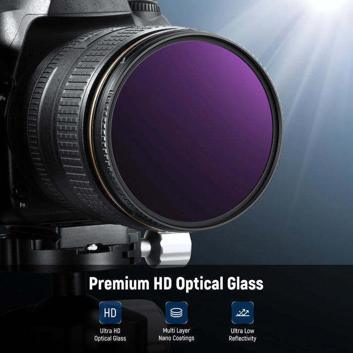 Ultra Dark Nd Filter Nd100000 (16.5 Stop) Multi Resistant Coated Hd Glass