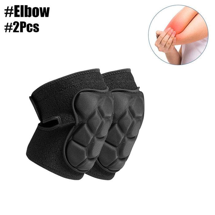 1 Pair Anti Collision Elbow Knee Pads with Thick EVA Foam For Sports, Gardening,Cleaning